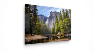 Acrylic print panel on a floating mount