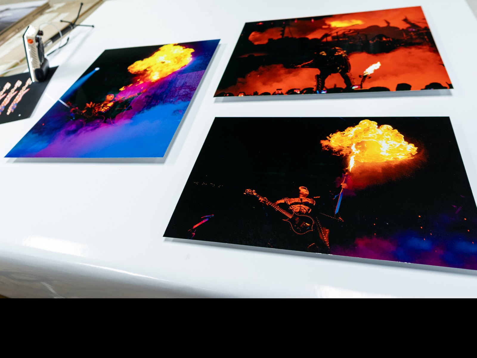 Metal print of a fire photo